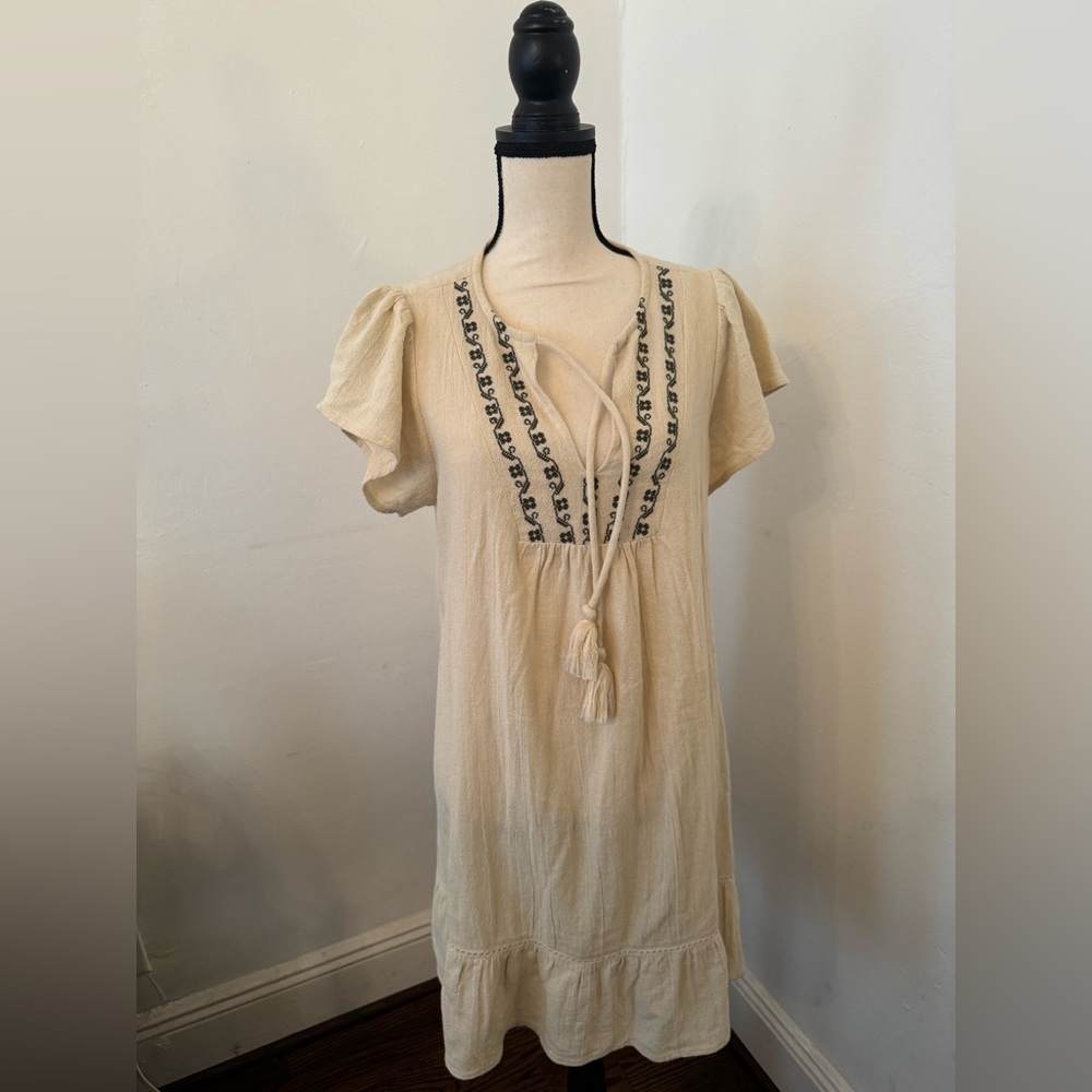 Anthropologie Stacey Embroidered Tunic Dress Large - Picture 2 of 8